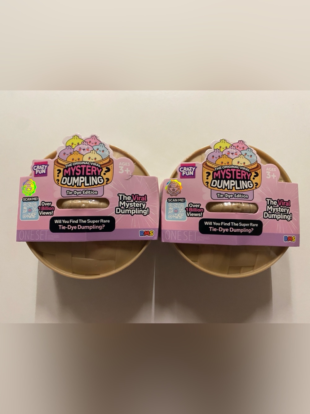 Crazy Fun Mystery Dumpling Tie-Dye Edition Squishy Blind Box NEW Sealed  🌈🥟